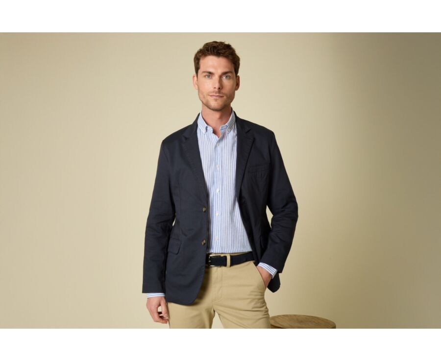 blazer-homme-135cjk-1.jpg Blazer homme Navy Foncé LUBERT – Image 1