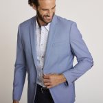 Blazer bleu clair VICTOR
