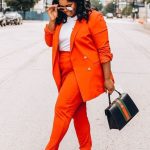 Blazer Style Pour Femme Ronde Tailleur Femme Ronde Plus Size Ladies Trouser Suits Tailleur Femme