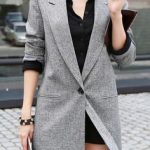 blazer long femme