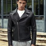Blouson biker en cuir homme | Veste cuir minimaliste | Atelier Bertrand