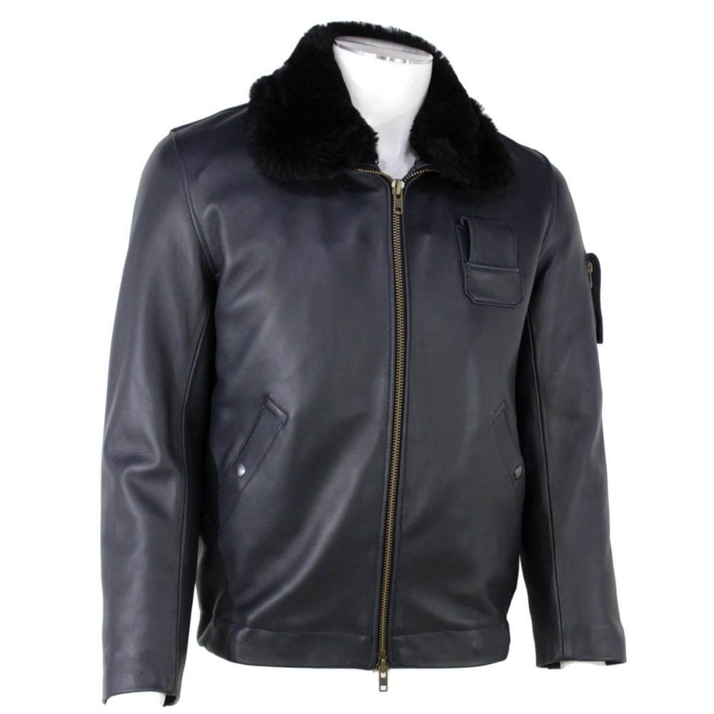 blouson-863lxq-1.jpg Blouson de vol cuir La Tranchée Militaire – Image 1