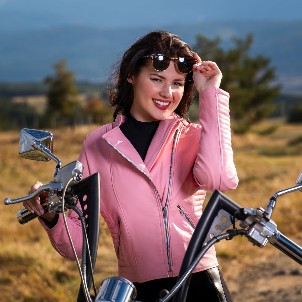 blouson-pour-femme-029fhh-1.jpg BLOUSON DE MOTO EN CUIR ROSETTA POUR FEMME – Corelli MG France – Image 1