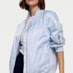 Tall Femmes Shiny Blouson Veste Extra Longue