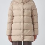 Herno Blouson pour femme coupe en A en tissu lisse Chantilly | Caposerio.com