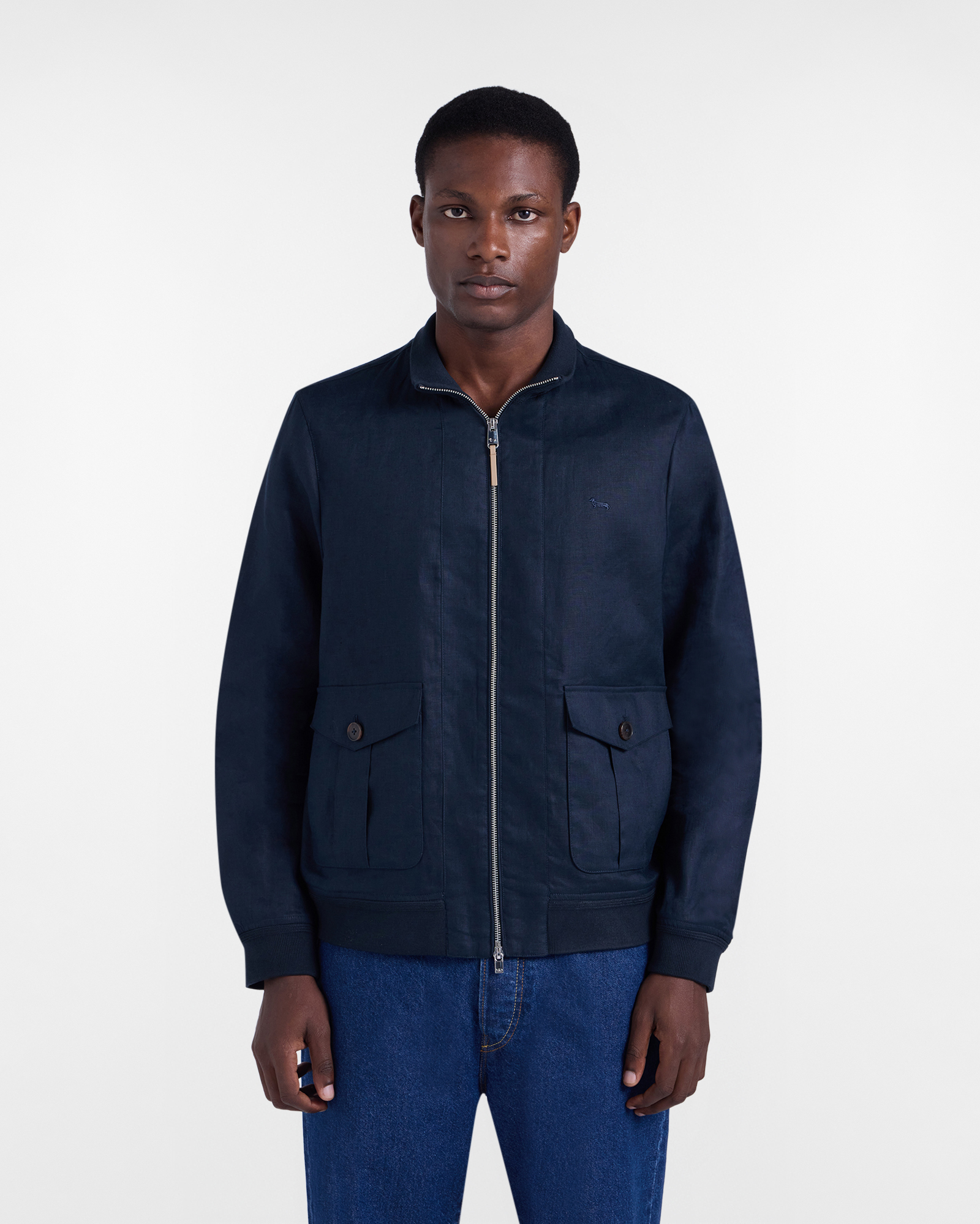 blouson-pour-homme-042wyh-1.jpg Blouson en lin imperméable pour homme – Image 1