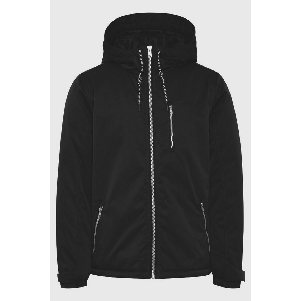 blouson-pour-homme-519rqg-1.jpg Blouson à capuche noir pour homme – Image 1