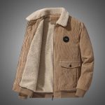 Blouson sherpa doublé fourrure mouton pour homme