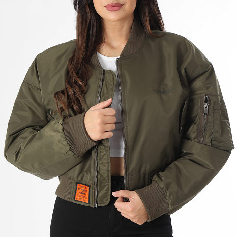 bombers-femme-821zdy-1.jpg Bombers Original Bomber Femme Original Vert Kaki LaBoutiqueOfficielle.com – Image 1
