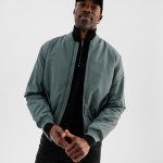 Blouson zippé style bombers homme vert | GEMO