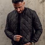Homme Blouson bomber de transition matelassé Bolf MY 01 NOIR
