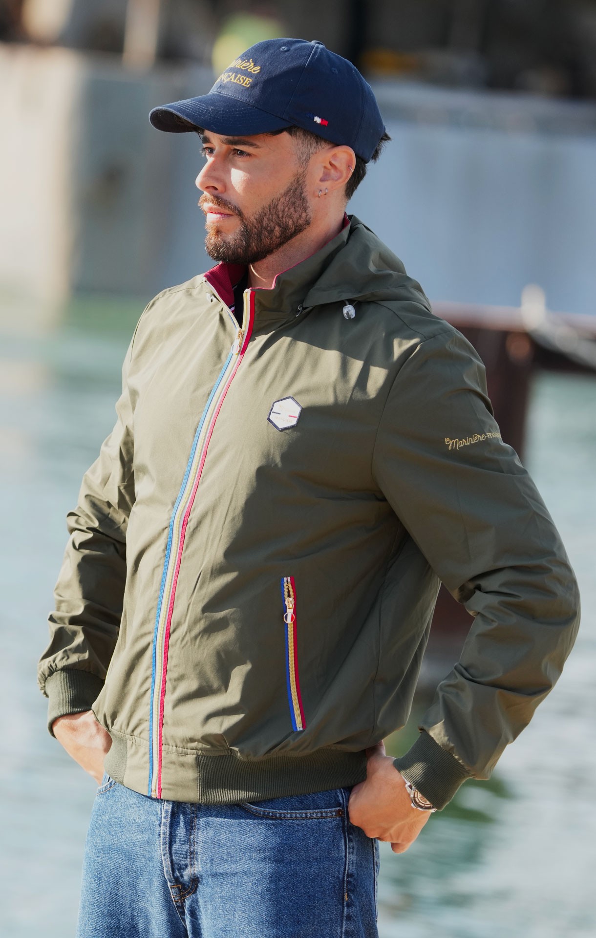 coupe-vent-164wzf-1.jpg Veste coupe vent homme KARL BIS KAKI – Image 1