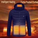 Veste Chauffante électrique Homme et Femme Manteau Chauffant USB Vêtements Chauffant Hiver Chaud Léger Manteau Doudoune Veste Capuche avec 8 Niveaux de Chauffage,Interface USB Hiver Chaud Manteau : Amazon.fr: Mode