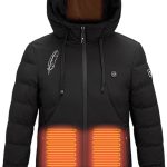 Doudoune Chauffante Homme Et Femme,Manteau Chauffant Avec 4 Zones ChaufféEs,Veste Chauffante Femme Manches Longues,Gilet Chauffant à Capuchelavable ...