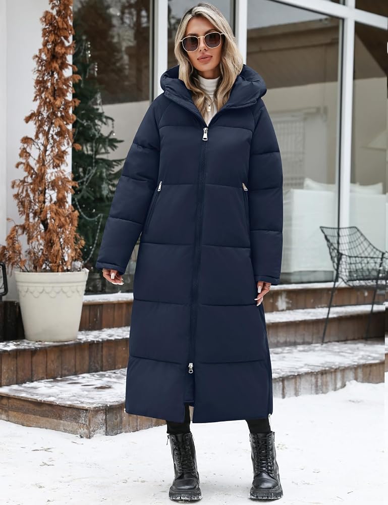doudoune-femme-longue-774wvt-1.jpg Vancavoo Manteau Femme Hiver Doudoune Longue Manteaux à Capuche | Parka Matelassé Chaud avec Zip Double Curseur, Fentes Zippées à l'Ourlet et Poches Latérales,Bleu marine,S : Amazon.fr: Mode – Image 1