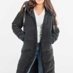 Doudoune Longue Femme Paragoose – Capuche Logo Noir