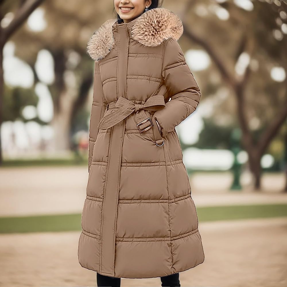 doudoune-femme-longue-935vei-1.jpg Doudoune Legere Femme Mi Longue Veste Chic Garder Au Chaud Cordon Fermeture Éclair Avec Poche Doux Confort Grande Taille Doudoune Légère, Compacte Et ... – Image 1