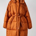 Doudoune Gertrude Orange A Capuche