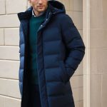 Doudoune longue Matteo bleu marine pour homme Curling Paris