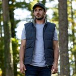 Gilet chaud sans manches anthracite gris vert