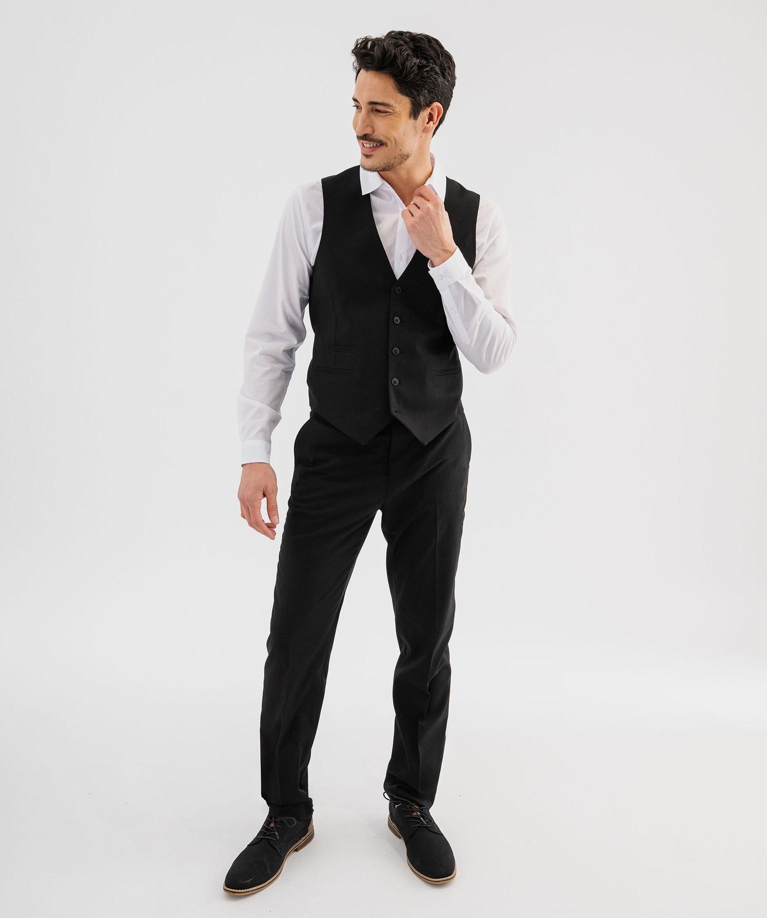 gilet-homme-sans-manche-628sgb-1.jpg Gilet de costume sans manches uni homme noir | GEMO – Image 1