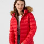 Doudoune à capuche Grand Froid Rouge carmin Luxe – JOTT