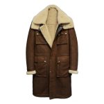 Manteau Long Mouton Homme | Cuir Aviateur