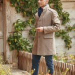 Manteau RAPHY chevron beige