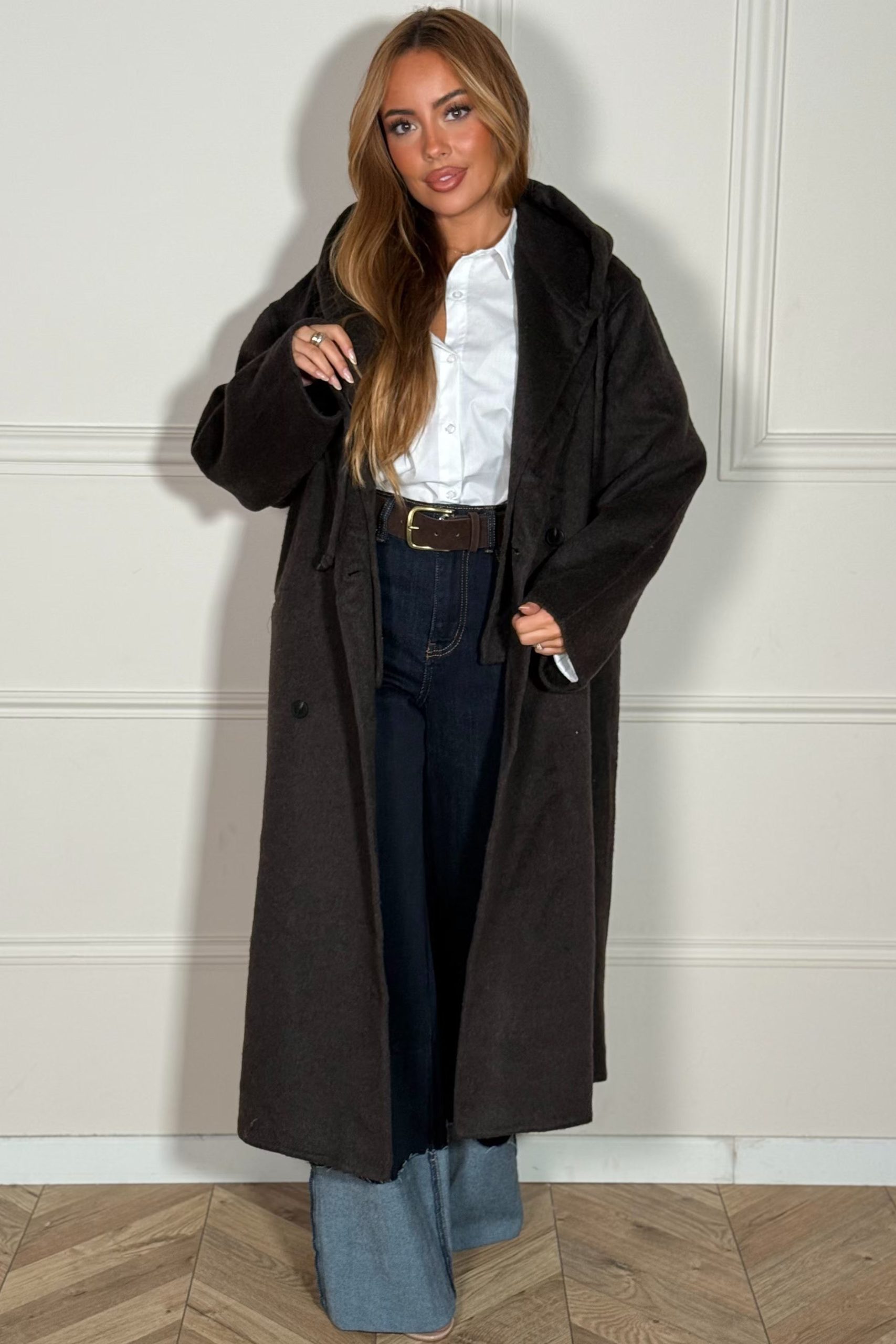 manteau-laine-femme-099bvd-1.jpg Manteau en Laine Artisanal à Capuche Amovible Création Fait Main Femme – Image 1