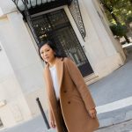 Manteau Jeanne camel | Manteau mi long droit femme petite laine – Petite and So What