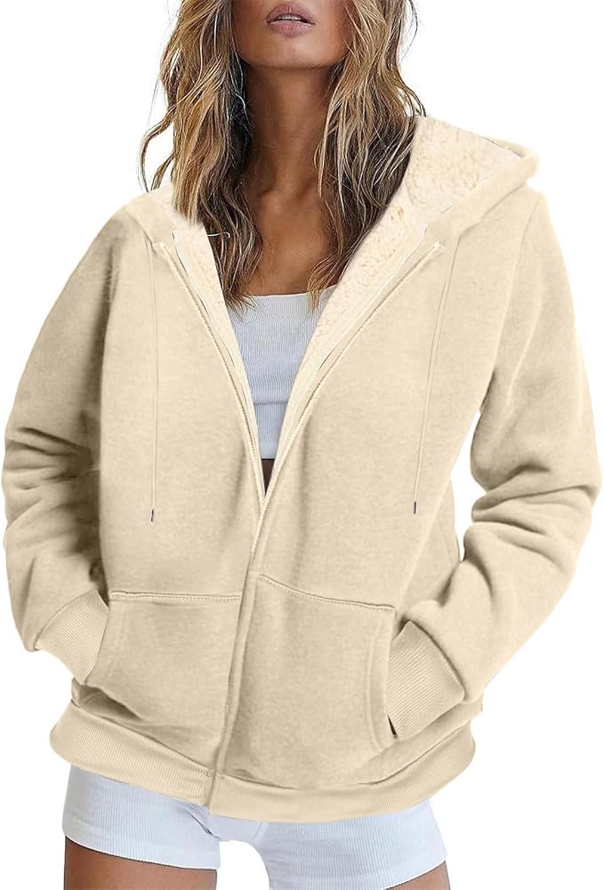 polaire-femme-370quc-1.jpg NUSGEAR Veste Polaire Femme Chaud Doublure Polaire Zippée à Capuche Sweat Shirt Manches Longues pour Hiver Veste Polaire Femme Sweat Zippé à Capuche Hiver Chaud Blouson Sport Doublure Hoodie : Amazon.fr: Mode – Image 1