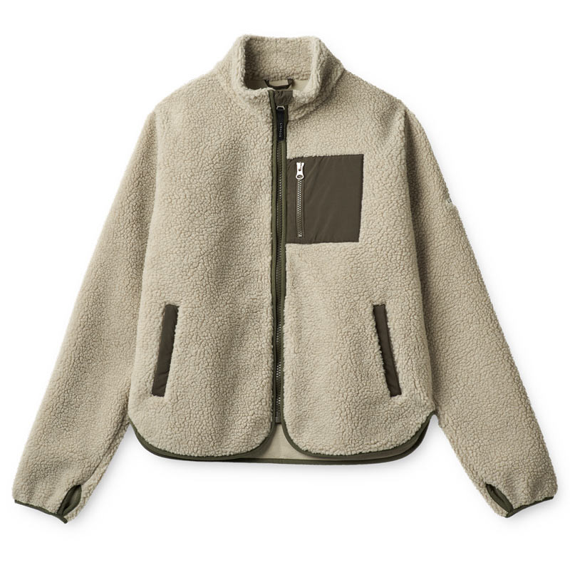 polaire-femme-829hof-1.jpg Polaire femme sherpa Nelson Liewood Mist / Army brown – Image 1