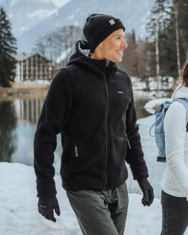 polaire-homme-450ipb.png Polaire chaude de randonnée homme, NH500 noir | Decathlon – Image 1