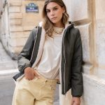Imperméable fourré court (écru)