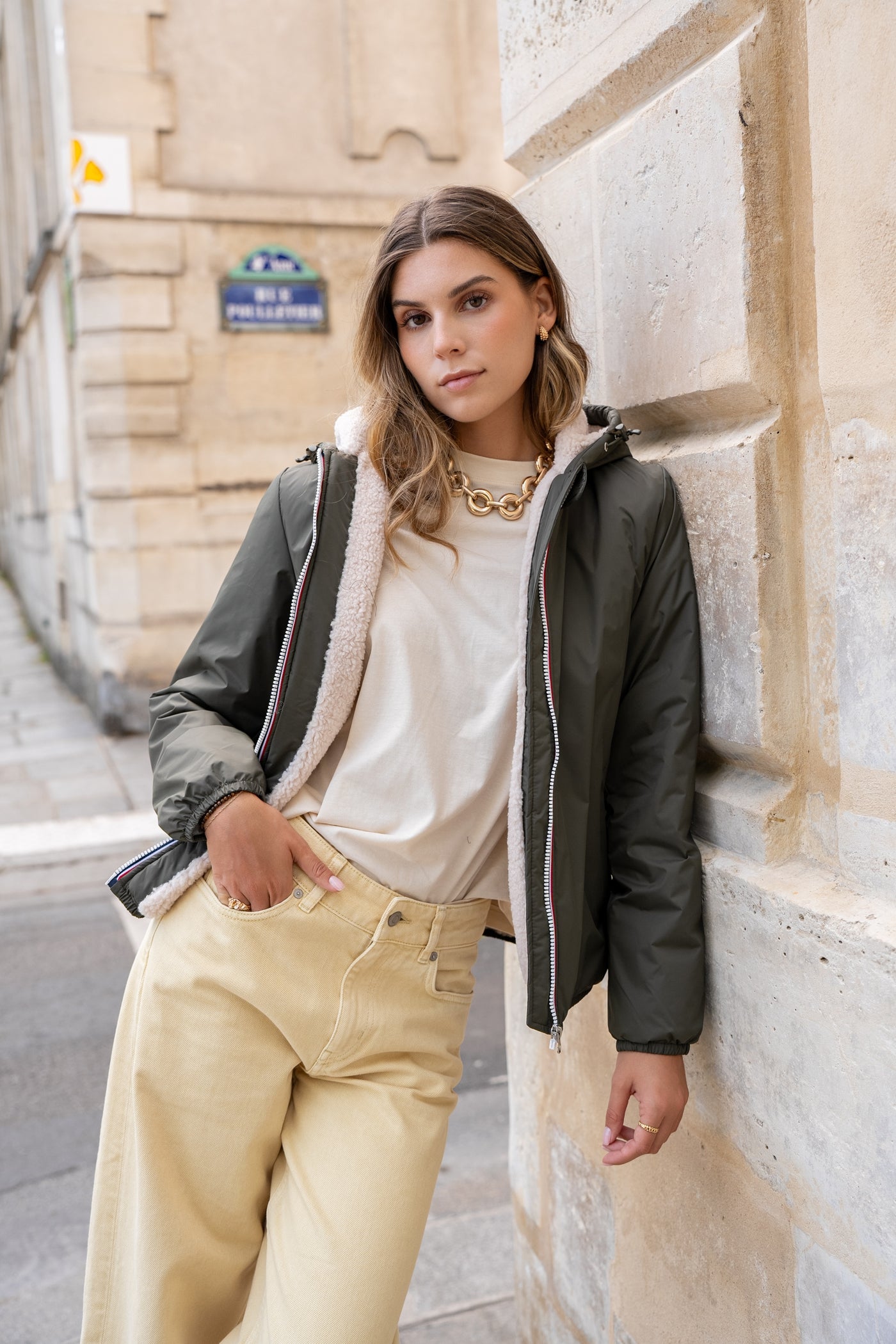 polaire-veste-femme-570eth-1.jpg Imperméable fourré court (écru) – Image 1