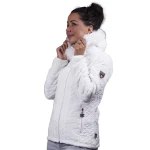 Veste polaire femme capuche blanc vienne| Angele Sportswear