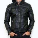 Blouson rock en simili cuir