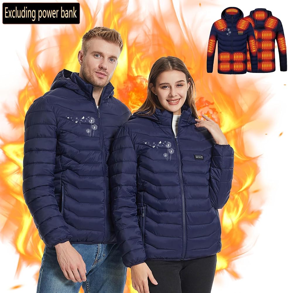veste-chauffante-femme-967mkj-1.jpg Doudoune Chauffant Homme Et Femme,Veste Chauffante Femme éLectrique Usb Avec 21 Zones De Chauffé, Hiver Chaud LéGer Manteau Doudoune Veste Pour ... – Image 1