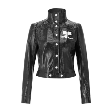 veste-courreges-544vki-1.jpg Courrèges Courreges Jackets Black Black Schwarz | Blouson – Image 1