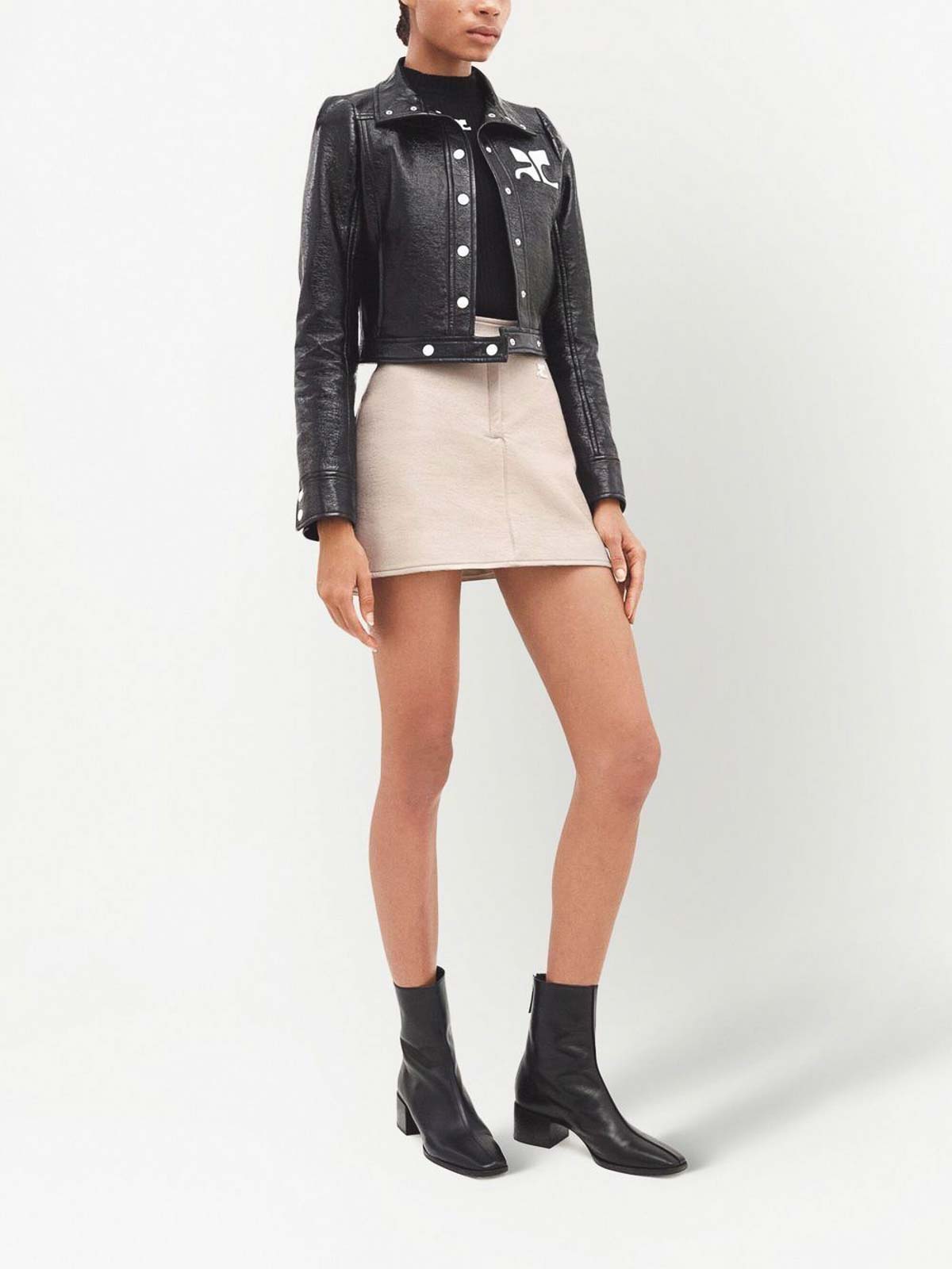 veste-courreges-923dlh-1.jpg Courreges Veste Casual Noir Noir Femme|PERCBL005VY00149999 – Image 1