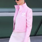 Courrèges BLOUSON ICONIQUE VINYLE ROSE Gago Aix en Provence