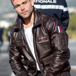 Blouson en cuir « Aéronautique navale »