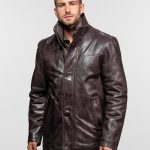 Moose Veste cuir vintage homme