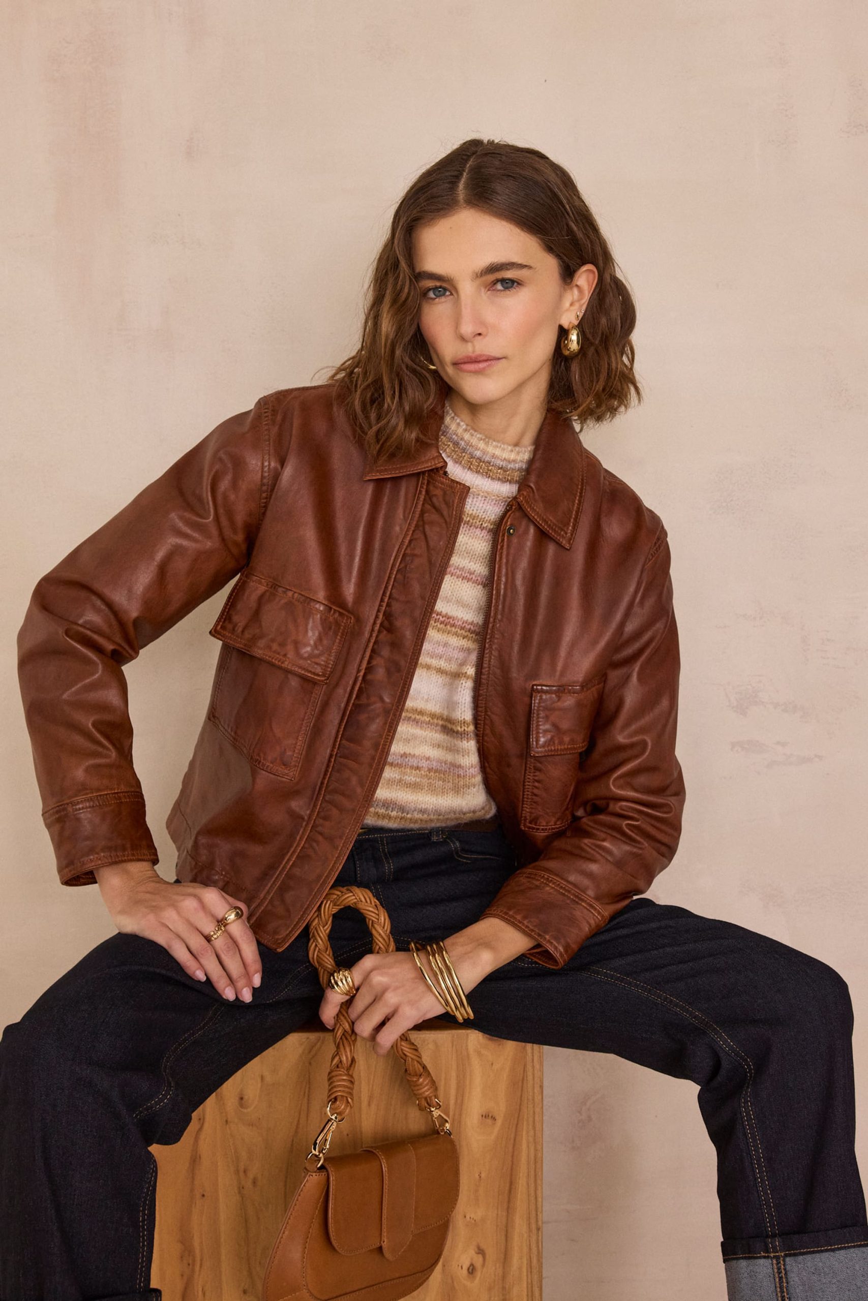 veste-cuir-femme-211yhg-1.jpg Blouson en cuir COCO Femme | CANNELLE | Maison 123 – Image 1