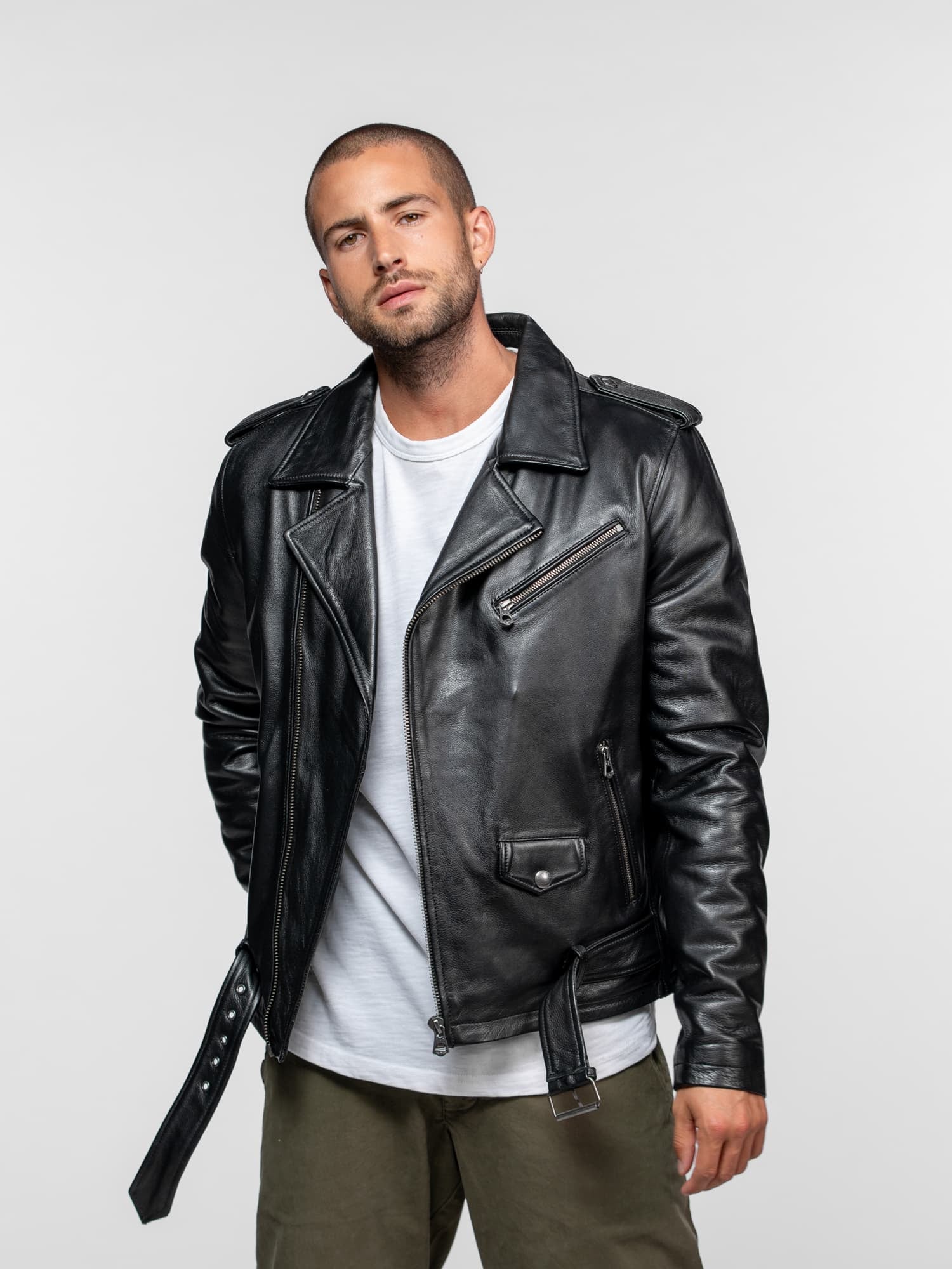 veste-cuir-homme-692eom-1.jpg Rick Biker cuir homme noir – Image 1
