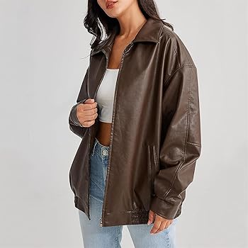 veste-cuire-femme-311bpc-1.jpg tinetill Veste cuir femme oversize longue veste simili cuir veste motard manteau cuir PU bomber veste outwear streetwear : Amazon.fr: Mode – Image 1
