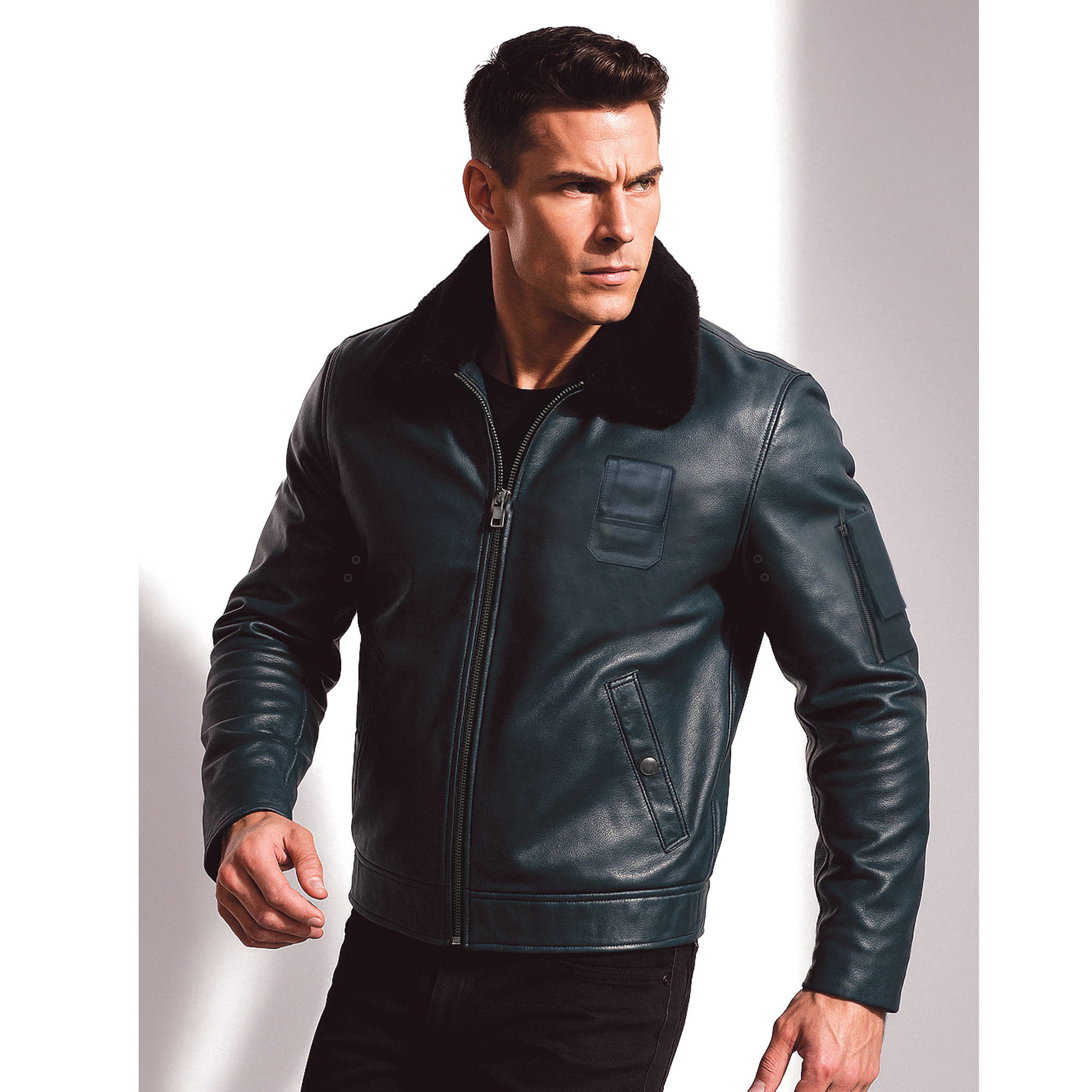 veste-en-cuir-459khv-1.jpg Blouson pilote en cuir 36 A 60 L 52/54 – Image 1
