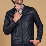 Veste cuir homme blouson cuir noir homme veste moto cuir Ted | D'Arienzo