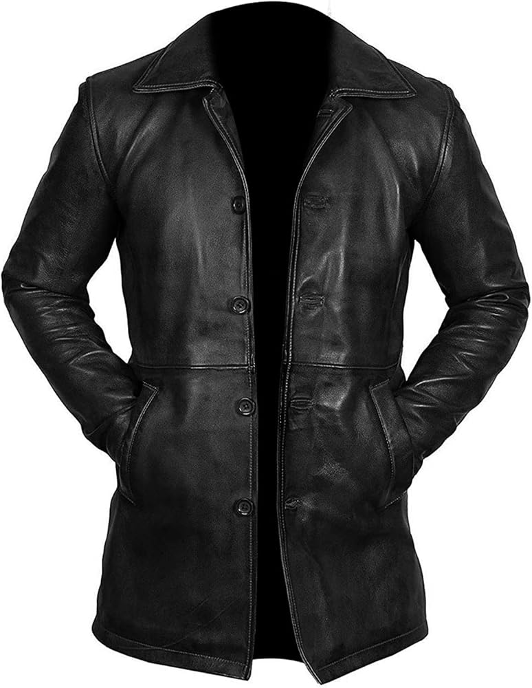 veste-en-cuir-pour-homme-044zyp-1.jpg LP FACON Blazer en cuir véritable pour homme, veste classique de moto véritable, longueur courte, manteau en cuir pour homme, Noir Manteau court en cuir, XL : Amazon.fr: Mode – Image 1
