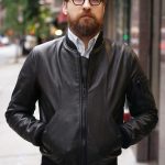 veste en cuir homme